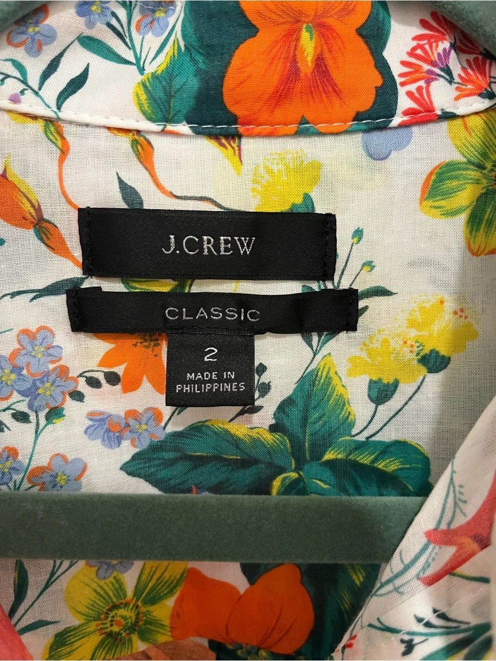 NWOT J Crew Ratti Island Botanical Floral Print Popover Top  Sz 2